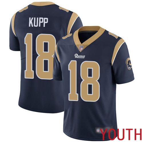 Los Angeles Rams Limited Navy Blue Youth Cooper Kupp Home Jersey NFL Football #18 Vapor Untouchable->youth nfl jersey->Youth Jersey